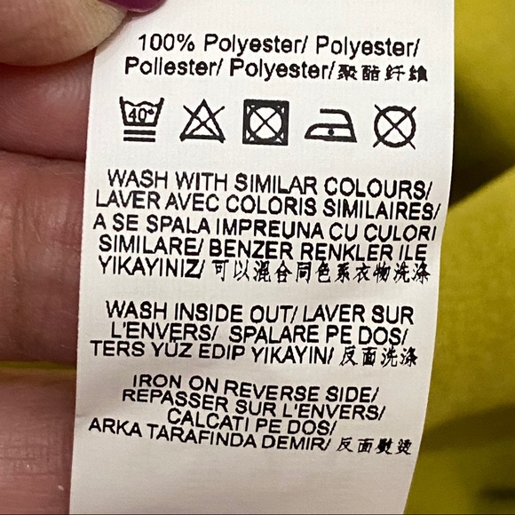 Missguided Mustard Lime Long Sleeves Plunge Dress Size 4 - Picture 12 of 16